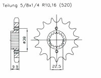 Kettenrad Z.15 für Husqvarna 449 TE & 2011-2012