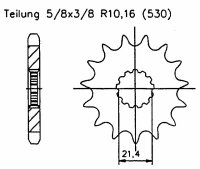Kawasaki 900 ZX-9R (ZX900 C1-C2, E1-E2) Ninja98-01 Ritzel...
