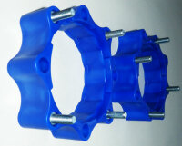 Spurverbreiterungen Quad ATV 156mm - 144mm Lochkreis vorne blau