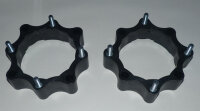 Spurverbreiterungen Quad ATV 110mm - 115mm Lochkreis vorne schwarz Kunststoff