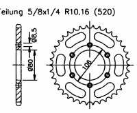 Aprilia 125 RX (15 CV) 95-00 Kettenrad 42 Zähne