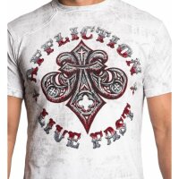 AFFLICTION T-Shirt ROYAL CONNECT S/S TAPING TEE weiss