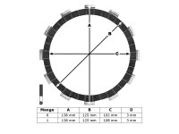 Kupplung für Honda XL 600 V Transalp Kupplungslamellen