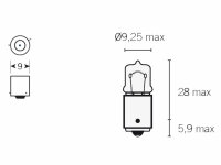 Glühbirne Blinker 12V 6W klar