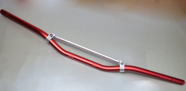 Lenker Moto Cross Enduro Aluminium 22mm Mittelstrebe Rot