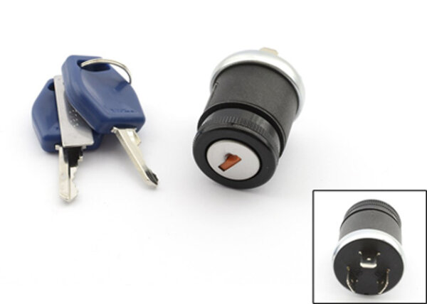 Zündschloss mit 3 Anschlüssen universell Mofa Moped Motorrad Quad Roller