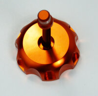 CNC Tankdeckel Aluminium Orange 62,5mm