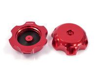 CNC Aluminium Tankdeckel Rot 55mm