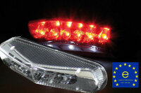 LED R&uuml;cklicht E-gepr&uuml;ft - klar Motorrad / Enduro