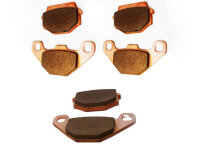 3x EBC Bremsbeläge VA+HA Dinli DL450RS DL901 06-09...