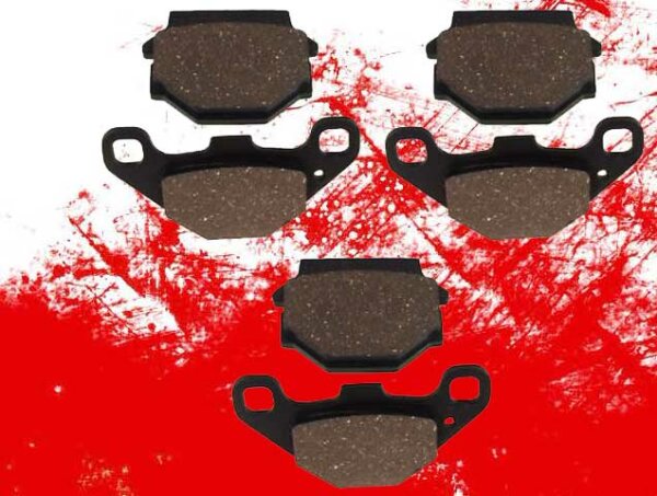 3x Bremsklötze Dinli DMX450 DL901/902/904 hinten und vorne