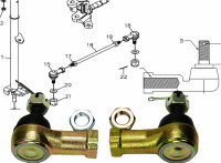 2x Spurstangenkopf Kawasaki KVF 650 / 750 Brute Force