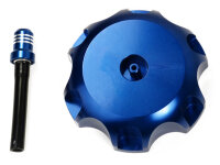 Aluminium Tankdeckel in Blau mit Entl&uuml;ftungsventil f&uuml;r Kawasaki KX F 450