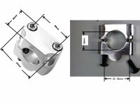 2x Lenkerklemme 22mm auf 28,6mm Mofa Moped Mokick