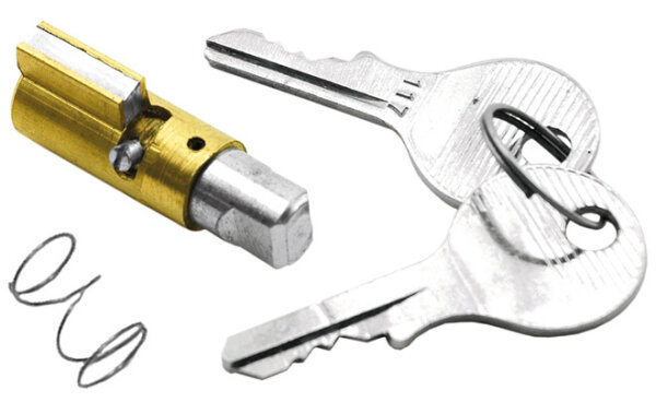Steuerkopfschloß / Lenkradschloß Kawasa Suzuki Yamaha 8mm nut x10mm durchmesser 11,5mm Messingschaft