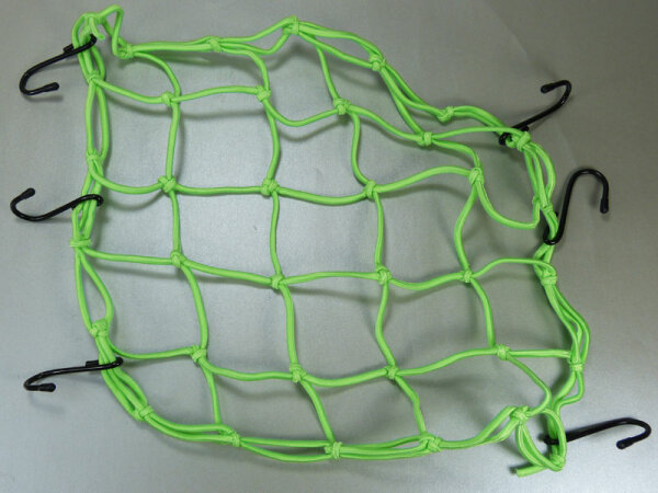 Motorrad Gepäcknetz und Transportnetz Neon Grün
