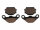 2x Bremsbelag vorne Daelim ET 250 / 300 Quad