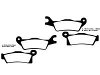 2x Bremsbelag Can Am Renegade 500 / 800 / 1000 Sinter...