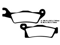 4x Bremsbelag Can Am Outlander 500 / 650 / 800 / 1000 G2 Sinter vorne + hinten ab Bj. 2012
