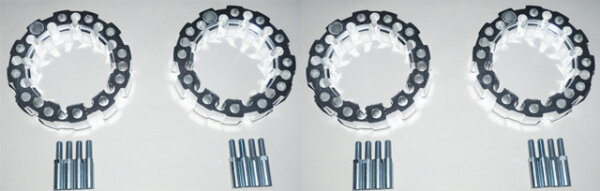 Spurverbreiterungen 137mm Kawasaki KVF 650 700 Prairie vorne + hinten