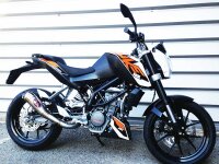 Auspuff für KTM Duke 125 GP Style Carbon Bj.11-16