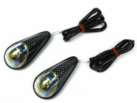 Blinker Verkleidungsblinker LED Mini f&uuml;r Roller Carbon