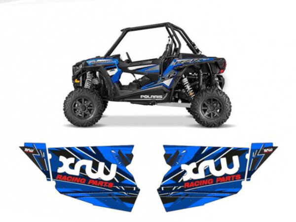 Türen Dekor blau Polaris RZR 1000 XP