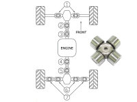 All-Balls Kreuzgelenk Kit Can Am Outlander L 450 EFI