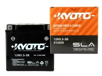 Batterie 12N 5-3B f&uuml;r Simson S51 S70 ETZ125 ETZ150 ETZ250 Gel