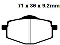 Bremsbelag Sintermetall EBC Yamaha YZ 250 U hinten passend
