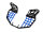 Nerfbar Yamaha Raptor YFM 700 R schwarz blau