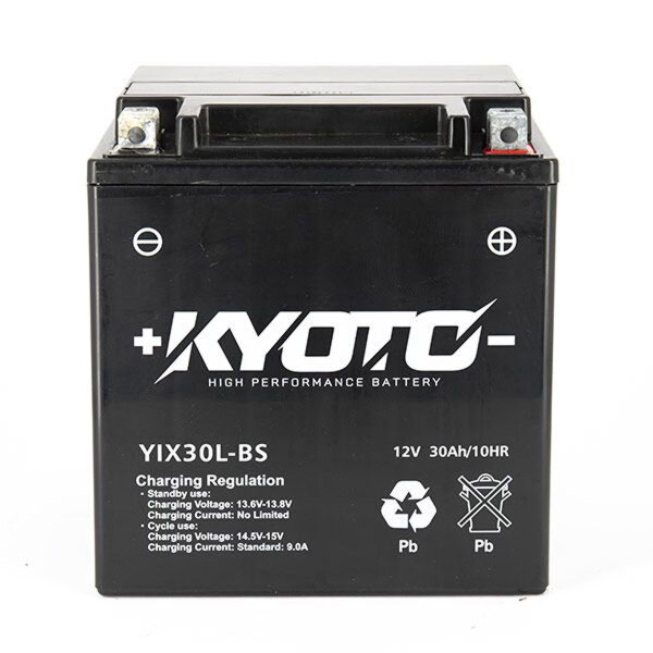 KYOTO Batterie passend f&uuml;r BMW R100GS, PD, R, RS, RT Bj 87-95 (YIX30L-BS)
