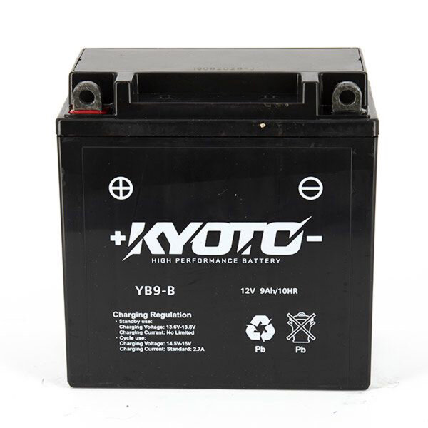 KYOTO Batterie passend f&uuml;r GILERA Apache E-Starter Bj alle (YB9-B)
