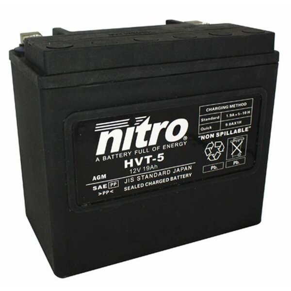NITRO HVT-Batterie passend f&uuml;r HARLEY-DAVIDSON XL Series (Sportster) Bj 1979-1985