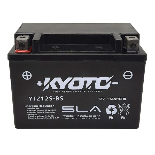 KYOTO Batterie passend f&uuml;r HONDA CBR1100XX (Super Blackbird)Bauj.1999-2008(YTZ12S)