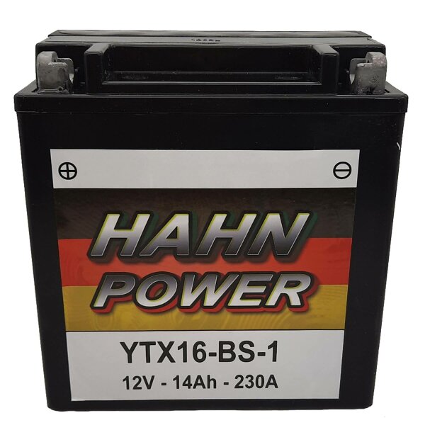 HAHN POWER Batterie passend f&uuml;r KAWASAKI VN1600-A Vulcan Classic, D, Nomad Bj 2003-2009