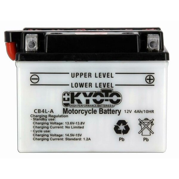 KYOTO Batterie passend f&uuml;r KAWASAKI KL250-D KLR Bj 85-05 (YB4L-A)