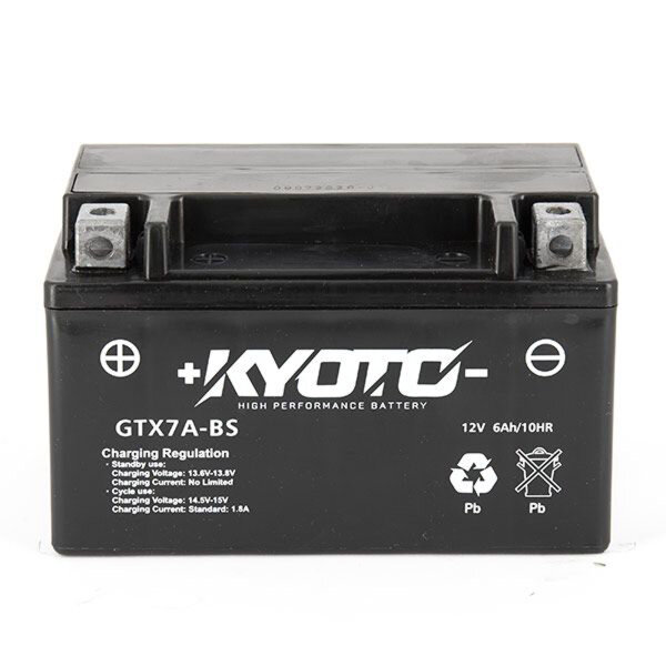 KYOTO Batterie passend f&uuml;r KYMCO Super 8 150 Bj 09-13 (YTX7A-BS)