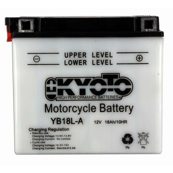 KYOTO Batterie passend f&uuml;r MOTO-GUZZI Falcone u.t. Bj alle (YB18L-A)