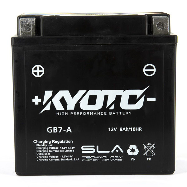 KYOTO Batterie passend f&uuml;r PIAGGIO Cosa 2 Bj alle (YB7-A)