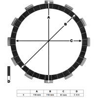 Kupplung Rex Chopper 125 Kupplunglamellen Stahllamellen Kupplungsfedern verstärkt