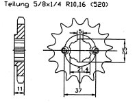 Kettensatz für Aeon Cobra 220/300/320/350/400 Z.17/32 Tuning