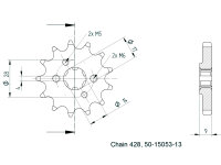 Ritzel für Aprilia RS4 125 13 Zähne