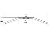Stahllenker Dragbar Medium chrom TRW 22mm