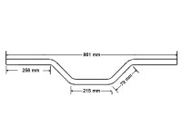 Speedfighter Lenker Alu Chrom TRW 22mm