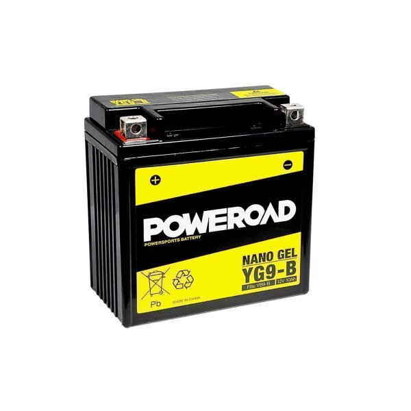 Batterie GEL YB9-B 12V 10Ah CB9-B YB9-B 50914 GM9Z-4B FB9-B 6H2P