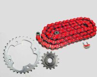 Kettensatz rot HRT Yamaha Raptor YFM 660 R Z.16/38 Kette...