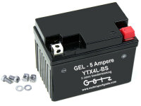 Batterie Gel Herkules Adly Interceptor 50 XXL LC YTX4L-BS 5Ampere