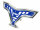 Front Bumper Yamaha Raptor YFM 350 R blau