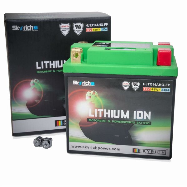 Batterie Lithium-Ionen YT12B-BS YT14B-BS YB16AL-A2 LIT2B für Quad Motorrad Roller mit LED Anzeige